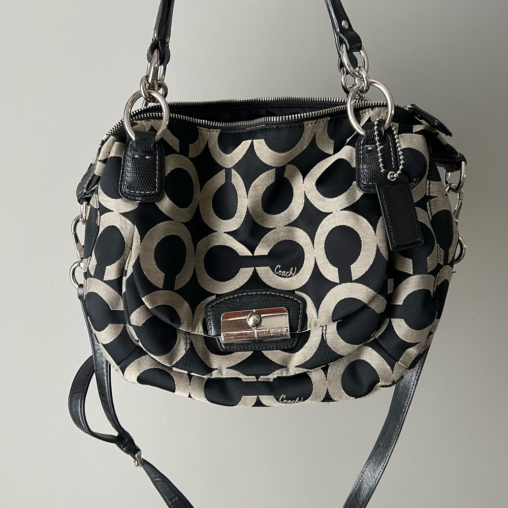 Reserved for @ladoshis: Coach Kristen Signature Monogram Handbag